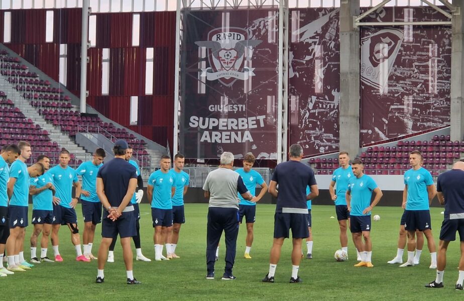 Dinamo Kiev şi Besiktas s-au antrenat în Giuleşti! Imagini de la antrenamentul oficial