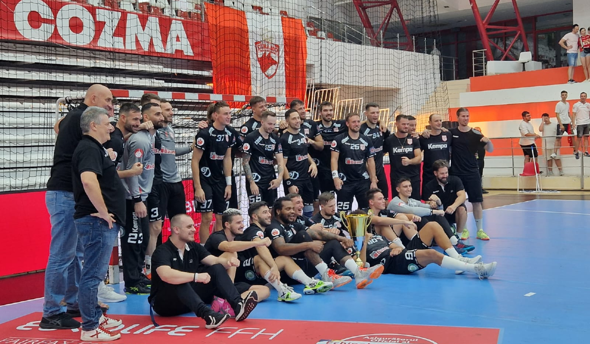 CS Dinamo a câștigat Supercupa României la handbal masculin. „Alb-roșii” au învins-o pe CSM Constanța cu scorul de 26-25