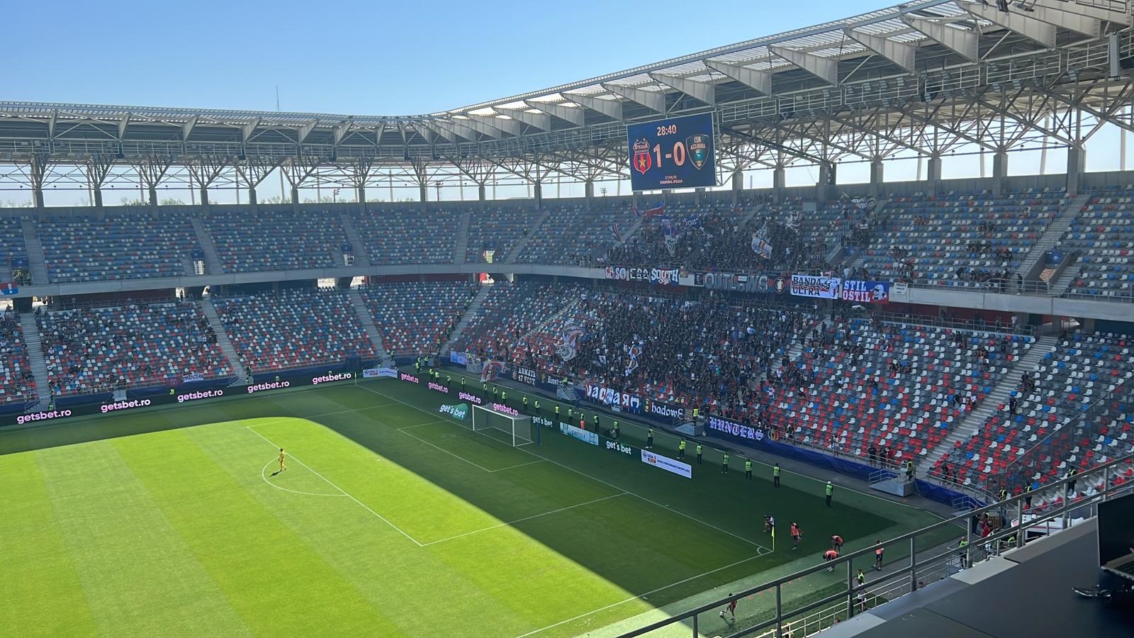 Fanii CSA Steaua, la meciul cu CSM Alexandria