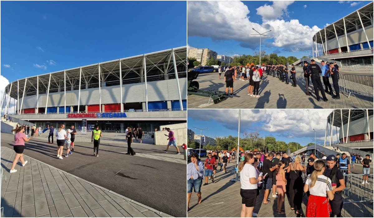 FCSB – CFR Cluj în Ghencea | Primele imagini cu fanii FCSB-ului la stadionul Steaua