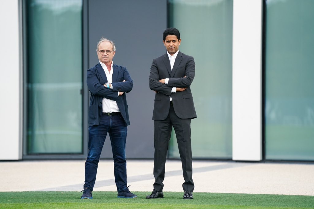 Nasser Al-Khelaifi şi Luis Campos au urmărit antrenamentul lui PSG