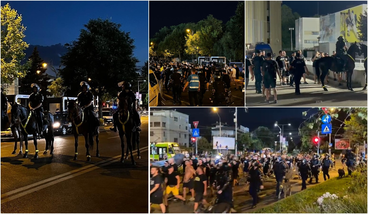 Forţe de ordine în număr uriaş la Dinamo – Petrolul! Fanii, luaţi în primire de jandarmi înaintea meciului