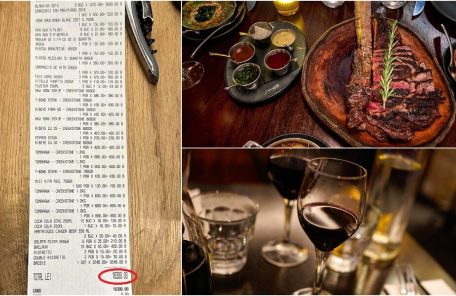 Au luat cina într-un restaurant din Cluj şi au primit o notă de plată de 16.300 de lei. Uluitor ce bacşiş au primit chelnerii!
