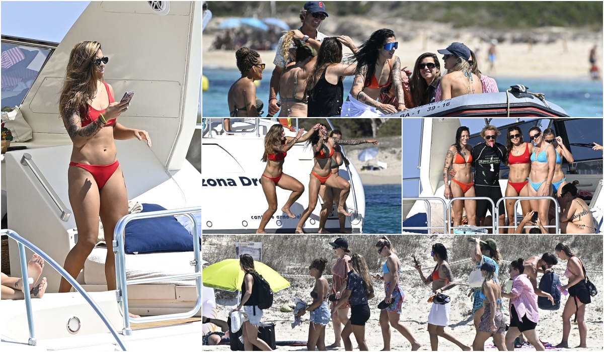 Jucătoarele din naţionala Spaniei dau tonul distracţiei la Ibiza, după ce au câştigat Cupa Mondială