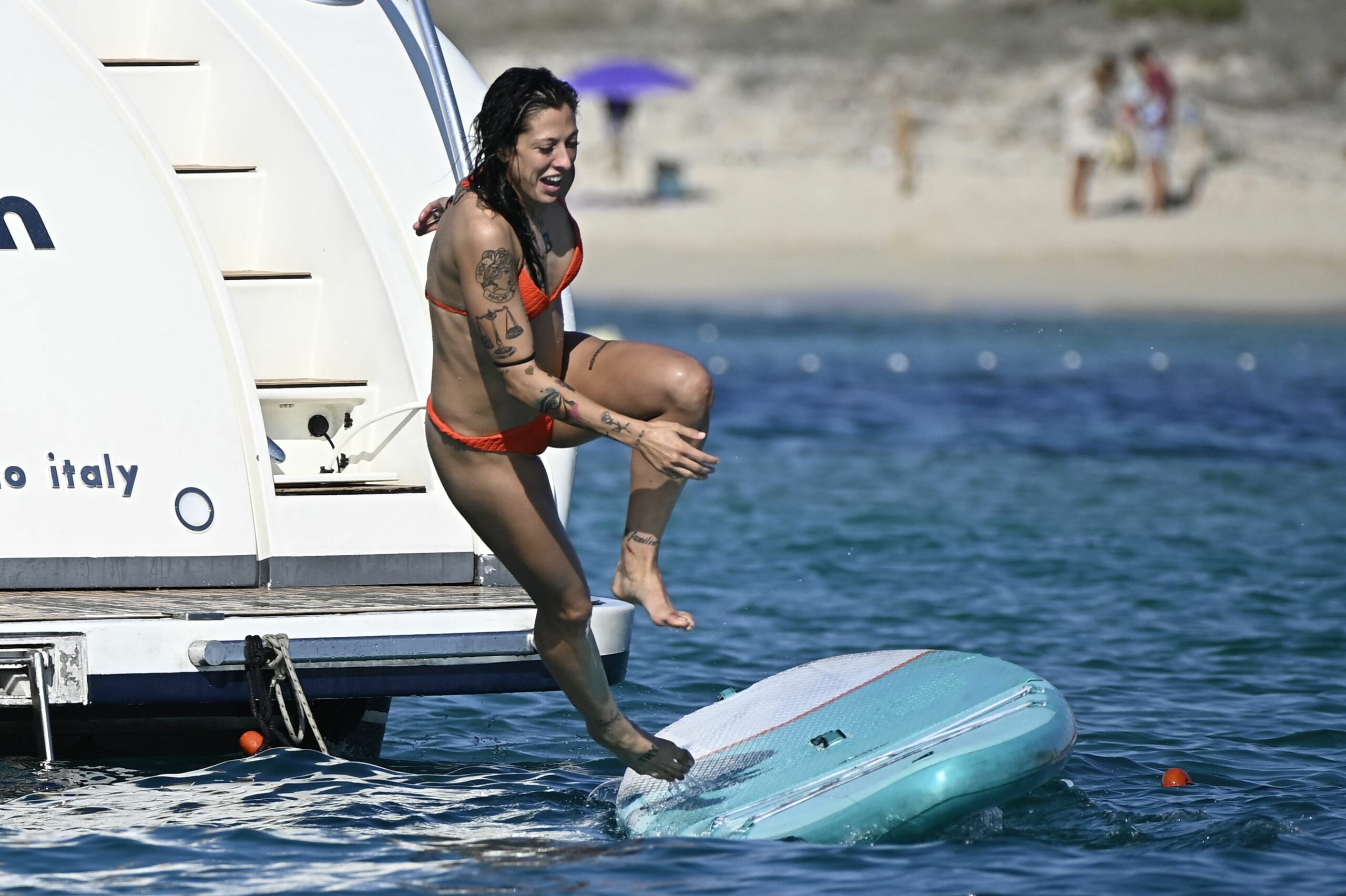 August 23, 2023, Ibiza, Spain: Jennifer Hermoso has fun on a boat during her vacation on August 23, 2023, in Ibiza (Spain)...SOCCER..Francisco Guerra / Europa Press..08/23/2023 (Credit Image: © Francisco Guerra/Contacto via ZUMA Press)