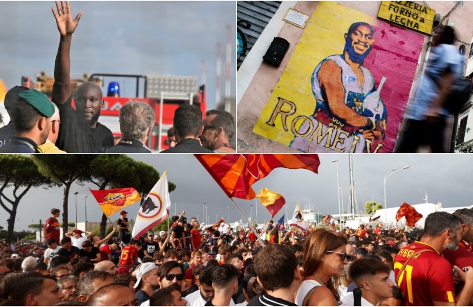 Romelu Lukaku a declanşat nebunia la AS Roma! Belgianul, întâmpinat pe aeroport de mii de suporteri