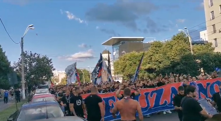 FCSB – CFR Cluj în Ghencea! Peluza Nord, show total în drumul spre stadion: „Suntem noi, Steaua suntem noi!”