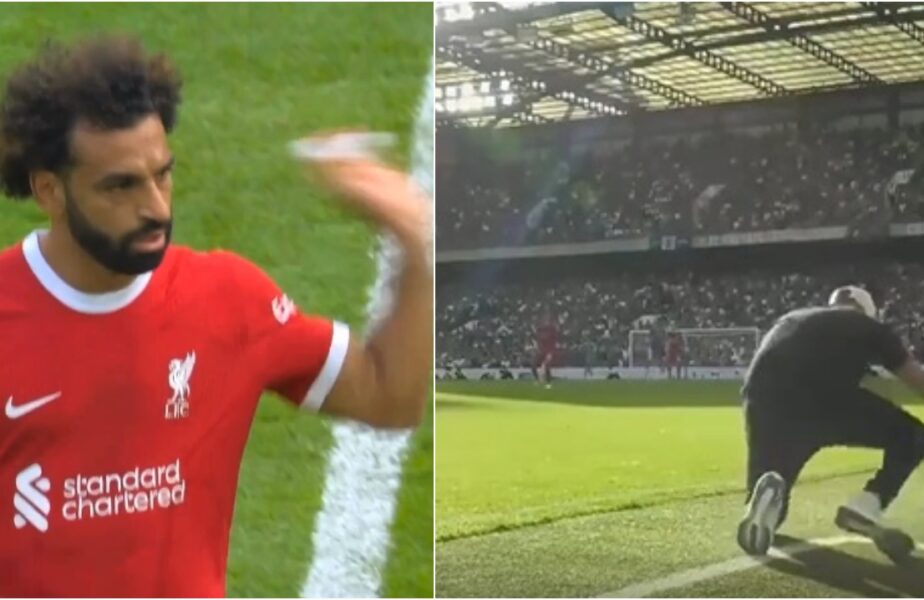 Mohamed Salah, criză de nervi când a fost scos de pe teren de Klopp! Antrenorul lui Liverpool s-a pus în genunchi