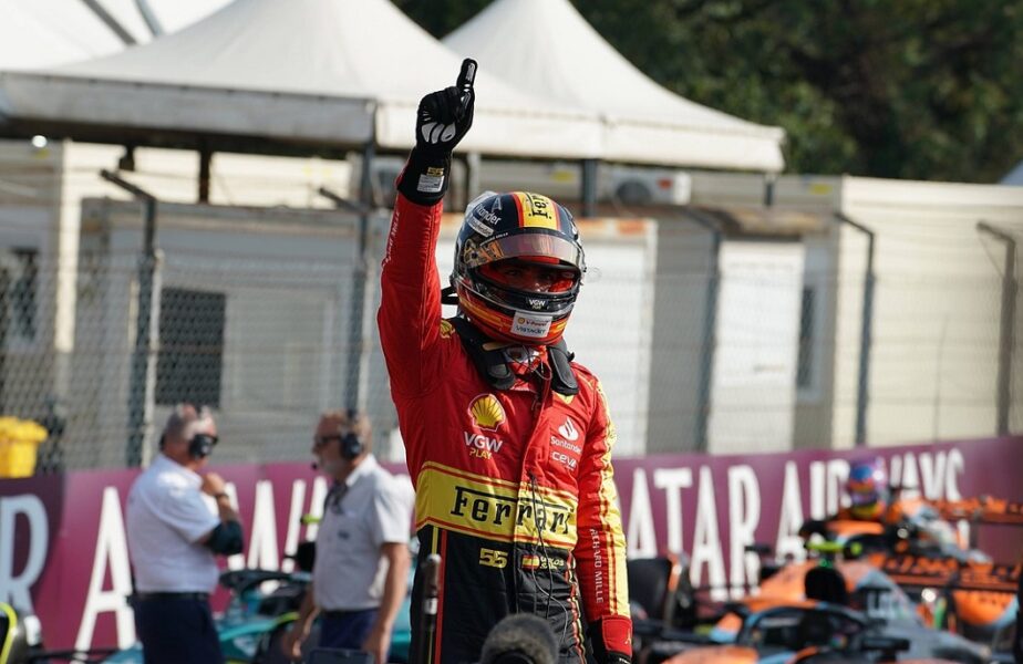 Carlos Sainz va pleca din pole-position în Marele Premiu al Italiei! Max Verstappen, pe doi în calificări