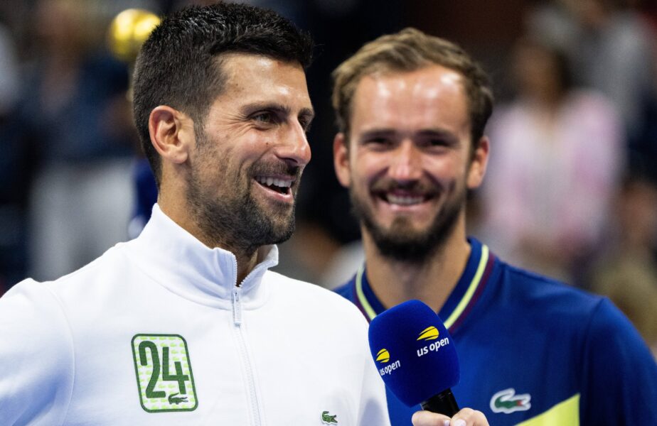 Momentul în care Novak Djokovic a început să cânte pe teren, la US Open 2023. Melodia perfect aleasă