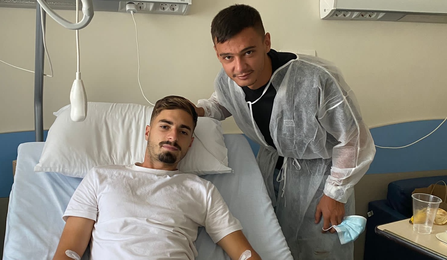 Valentin Ţicu l-a vizitat la spital pe Dragoş Iancu