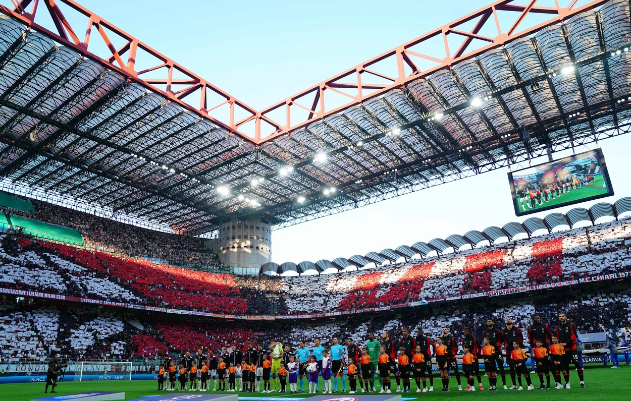 Milan, Italy - sport, soccer - AC Milan vs Newcastle Champions League 2023/2024 - San Siro Stadium. In the Pic: Line Up
AC Milan vs Newcastle - Champions League 2023/2024, Italy - 19 Sep 2023,Image: 806530417, License: Rights-managed, Restrictions: , Model Release: no