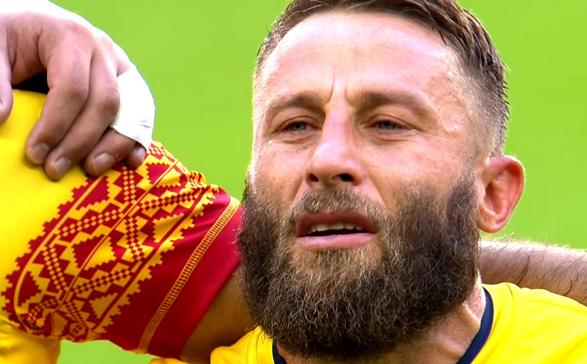 Florin Surugiu, în lacrimi la ultimul meci la naţionala României! Imagini emoţionante înaintea partidei cu Tonga