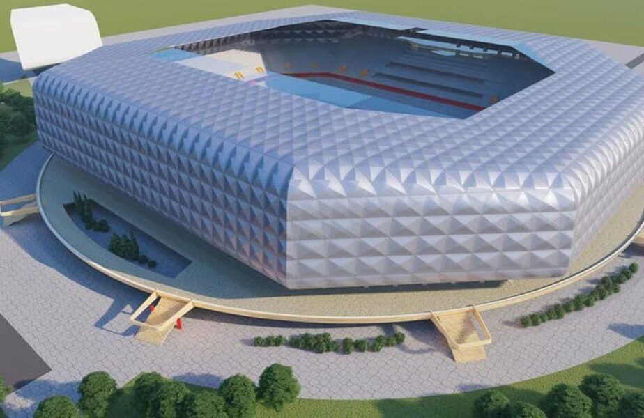 Au apărut imagini cu proiectul unui nou stadion din România! Investiția se ridică la peste 130 de milioane de euro