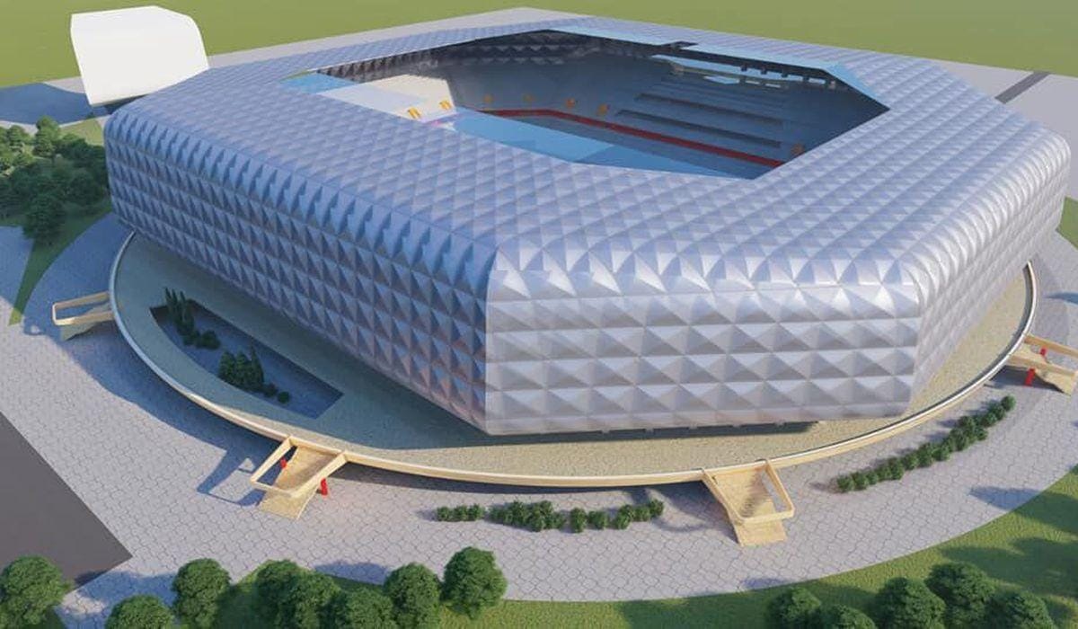 Au apărut imagini cu proiectul unui nou stadion din România
