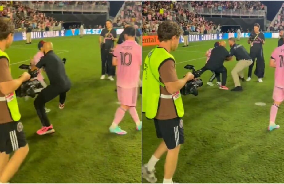 Bodyguard-ul lui Lionel Messi s-a năpustit asupra unui copil care a intrat pe teren să facă un selfie. Cum a reacţionat Messi