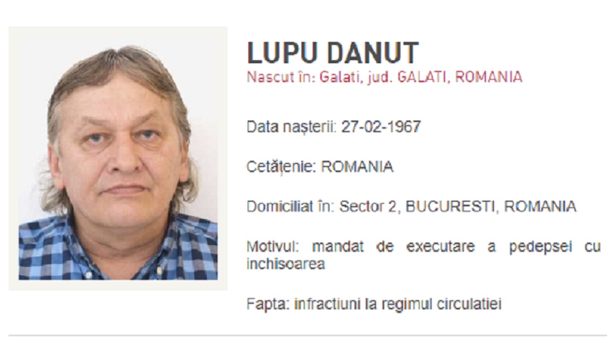 Dănuţ Lupu, dat în urmărire generală după ce a fost condamnat la închisoare! Anunţul făcut de Poliţia Română