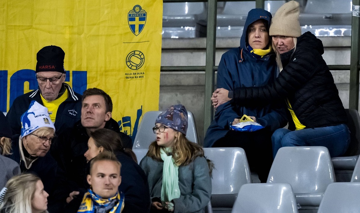 Momente emoționante pe stadion, la Belgia - Suedia