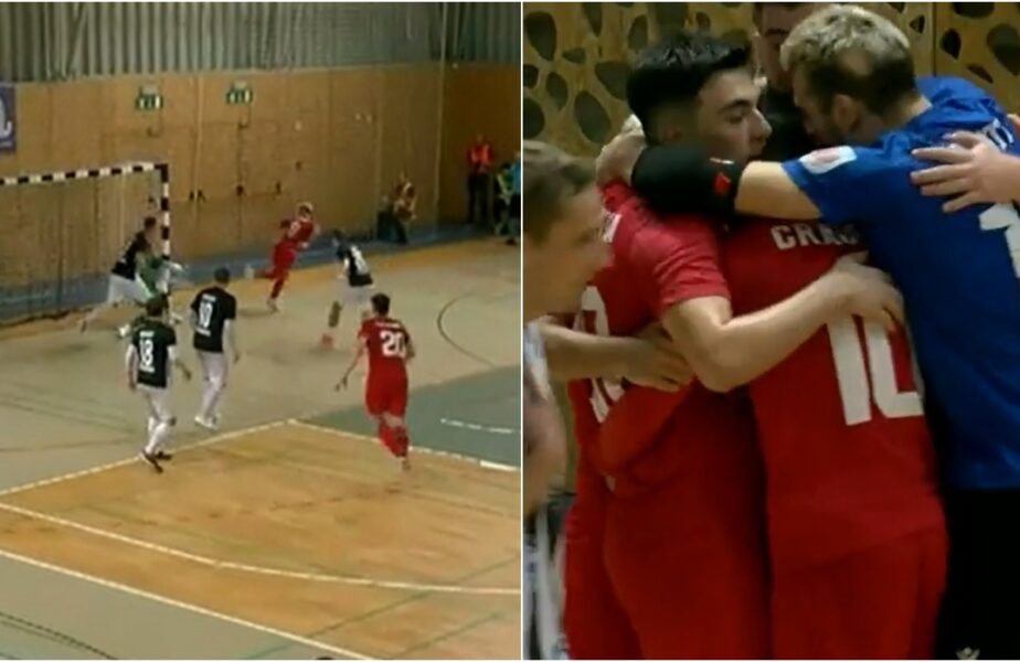 Gol superb marcat de United Galaţi, în Futsal Champions League! Dudău, execuţie cu călcâiul, live în AntenaPLAY