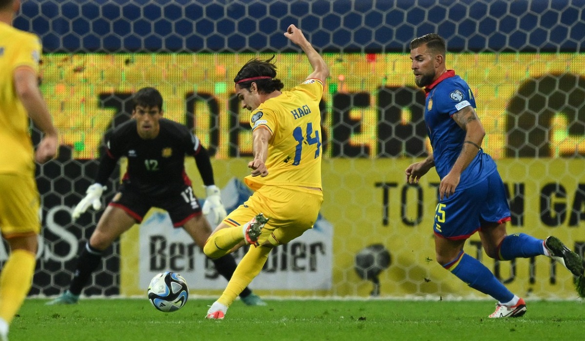 Ianis Hagi, gol superb în România – Andorra! Prima reuşită la naţională, după o „secetă de doi ani