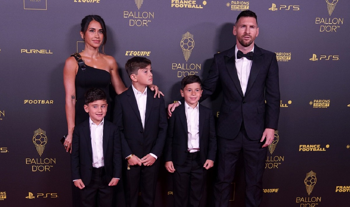 Lionel Messi, Antonela Roccuzzo şi copiii lor