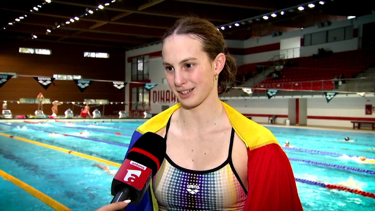 Daria Silişteanu uimeşte lumea înotului la doar 14 ani: „Sunt foarte mândră că reprezint această ţară