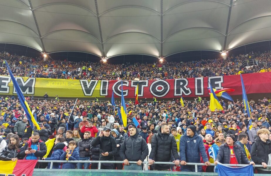 Atmosferă incredibilă la România – Elveția! Cei 50.000 de fani fac spectacol în tribunele Arenei Naționale