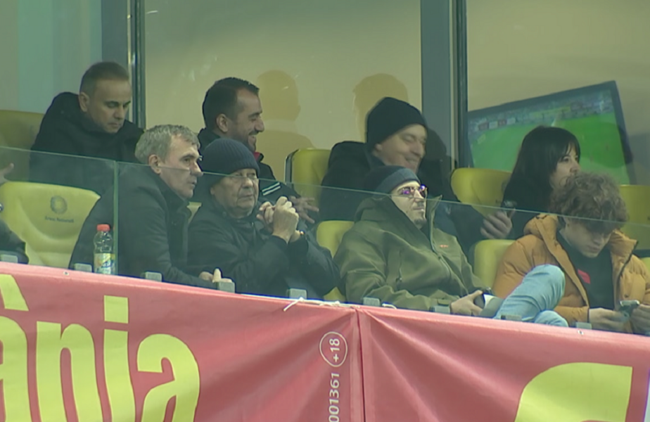 Cum au trăit Gică Hagi și Mircea Lucescu meciul dintre România și Elveția! Imagini de senzație din loja Arenei Naționale
