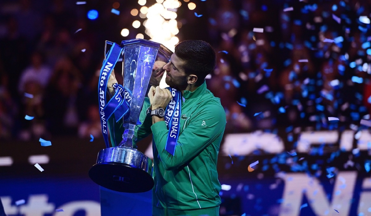 Novak Djokovic, emoţionat până la lacrimi, după ce a câştigat Turneul Campionilor