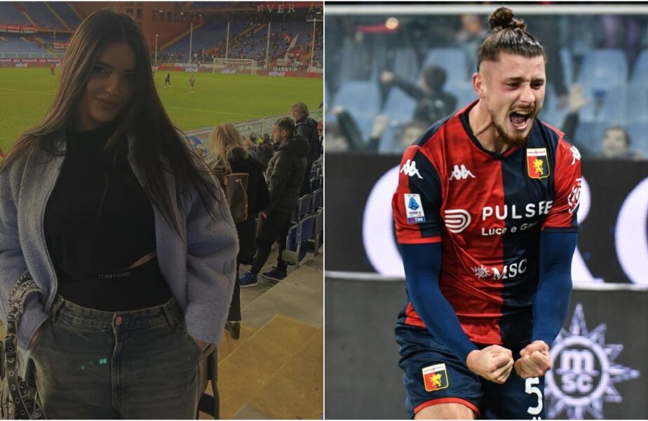Cum a reacţionat iubita lui Radu Drăguşin, când a văzut golul superb marcat de român. Fundaşul lui Genoa i-a dedicat reuşita!