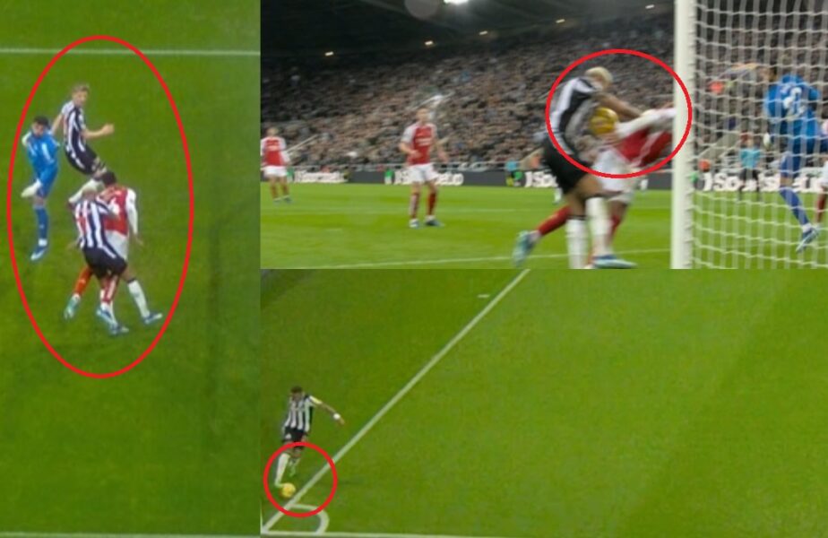 Newcastle a învins-o pe Arsenal după un gol ireal. S-au analizat 3 infracţiuni înainte să se valideze reuşita