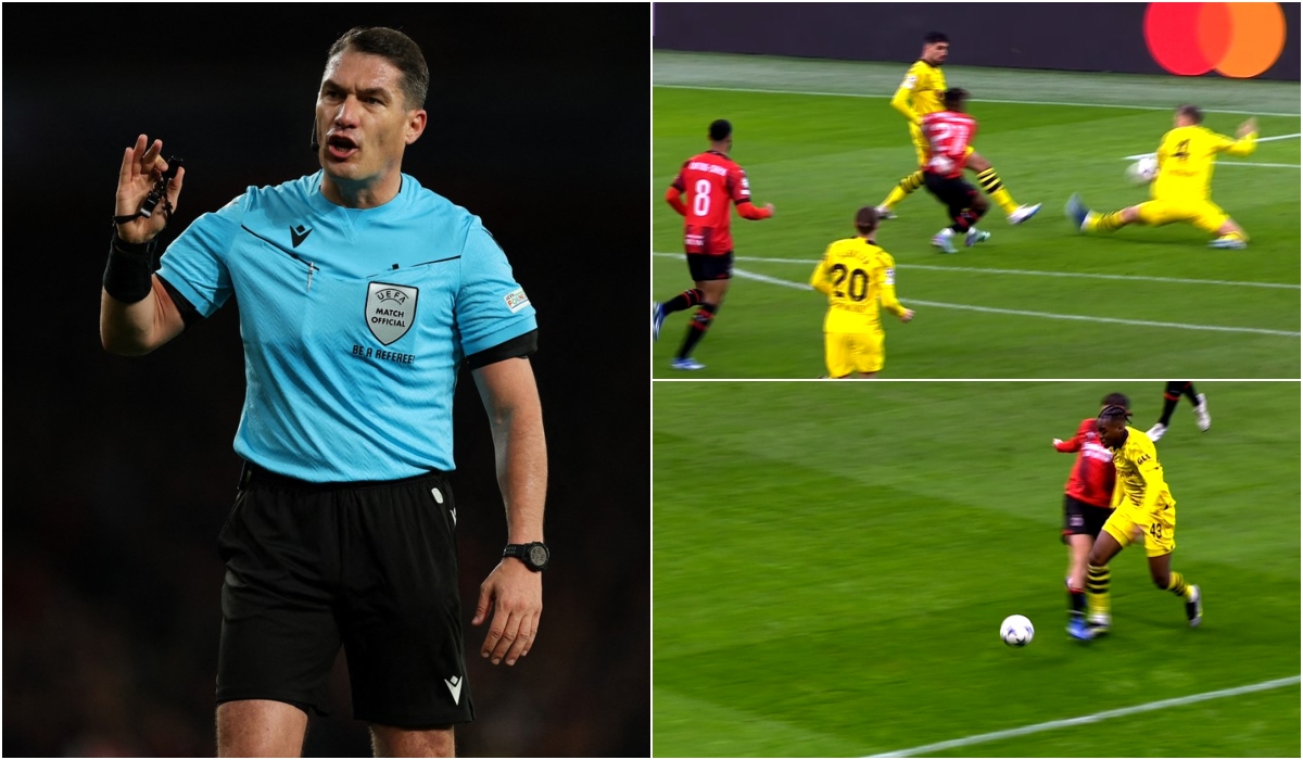 Istvan Kovacs a acordat două penalty-uri în primele 10 minute din AC Milan - Borussia Dortmund