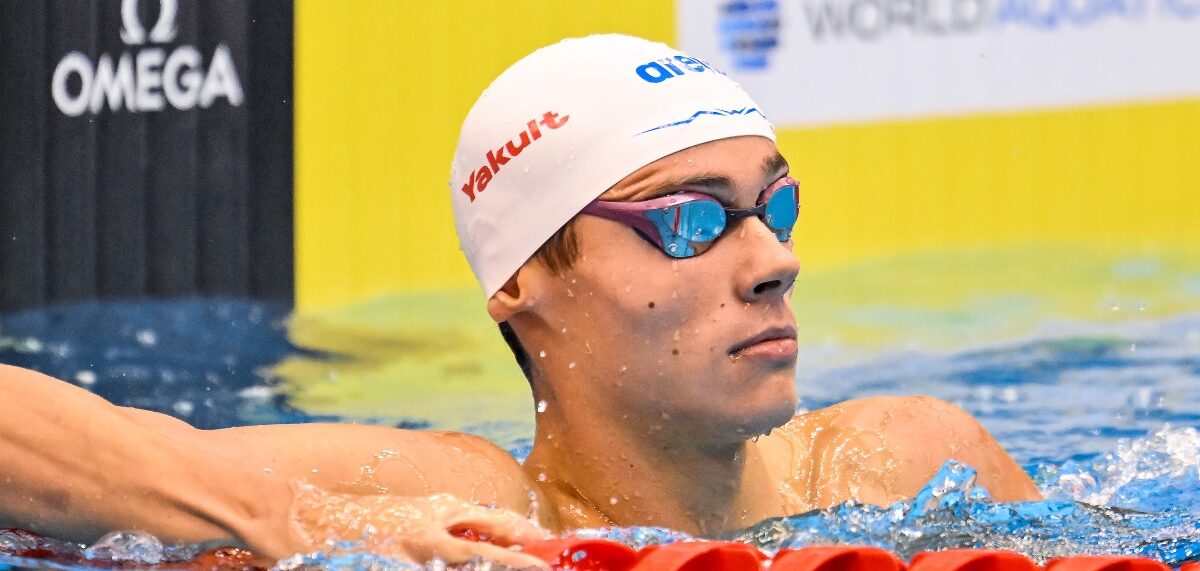 David Popovici luptă pentru medalii în AntenaPLAY, la Campionatele Europene de înot în bazin scurt 2023, de la Otopeni