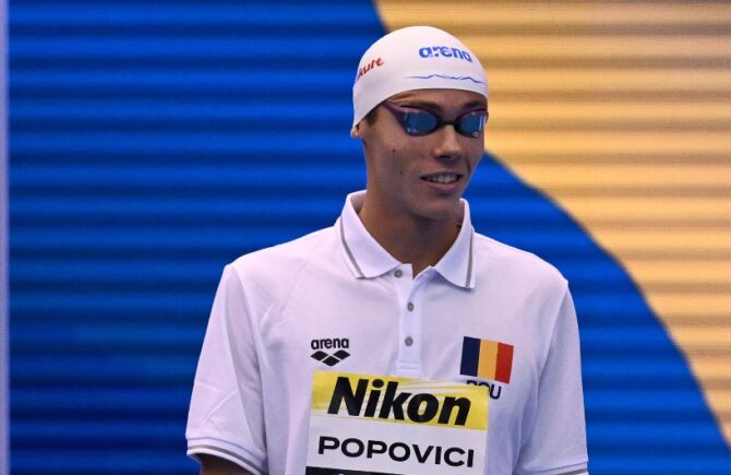 Decizia luată de David Popovici, confirmată înainte de Campionatele Europene de înot în bazin scurt 2023