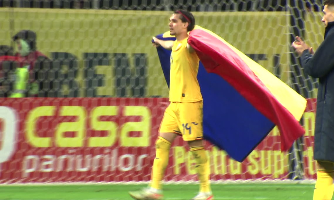 Ianis Hagi, moment pentru istorie! „Prinţul” a purtat steagul României pe toată durata petrecerii de pe Arena Naţională