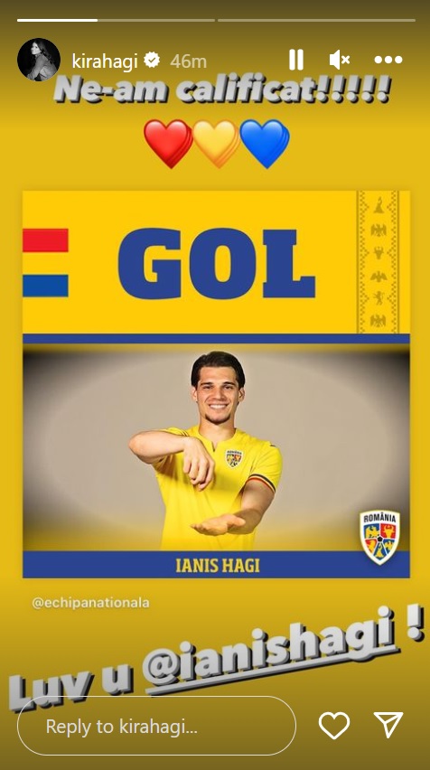 Kira Hagi, Reacție Sublimă După Ce Ianis Hagi A Calificat România La ...