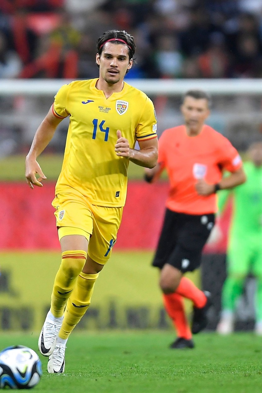 Ianis Hagi in action during the European Championship 2024 Qualifying Round between Romania and Andorra at National Arena in Bucharest, Romania, on October 15, 2023.
ROU: Romania V Andorra: Group I - UEFA EURO 2024 European Qualifiers, Bucharest - 15 Oct 2023,Image: 815184833, License: Rights-managed, Restrictions: , Model Release: no