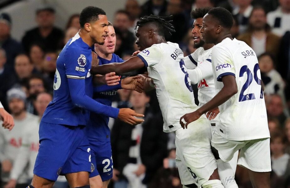 Meci nebun între Tottenham şi Chelsea! Cinci goluri marcate, cinci anulate şi două cartonaşe roşii