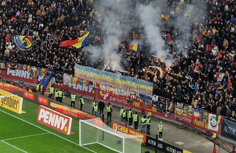 „Uniţi sub tricolor”, mesaj acid la meciul cu Elveţia! Ce a putut transmite grupul de fani, după scandalul declanşat cu Kosovo!