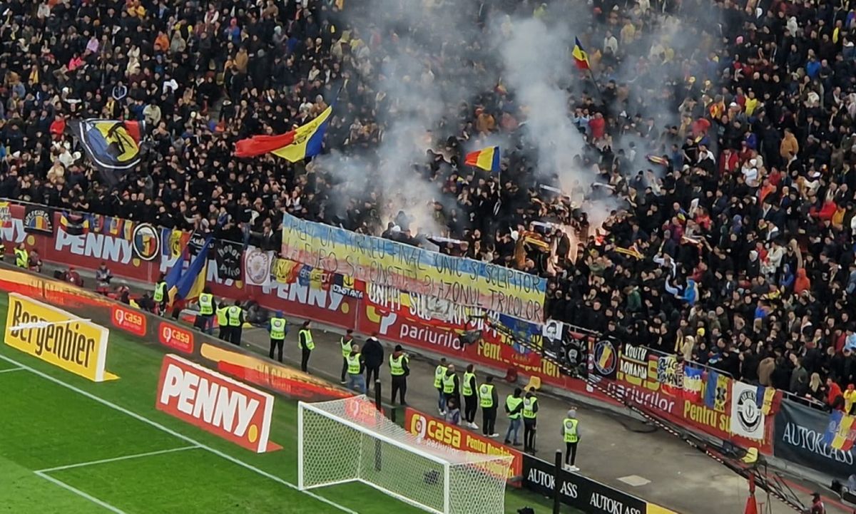 „Uniţi sub tricolor”, mesaj acid la meciul cu Elveţia! Ce a putut transmite grupul de fani, după scandalul declanşat cu Kosovo!