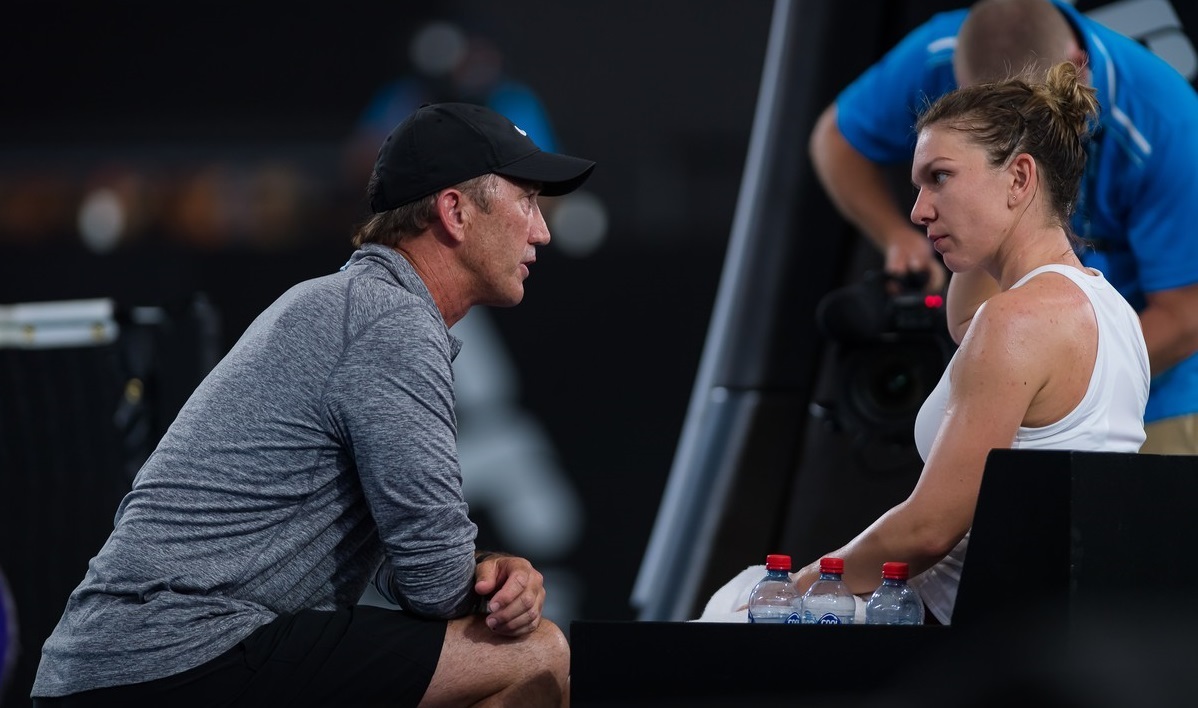 Darren Cahill și Simona Halep