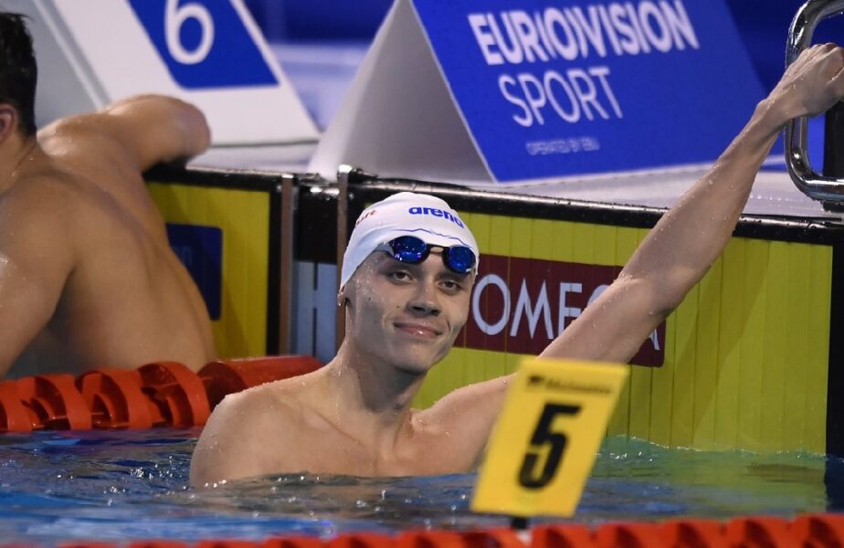 David Popovici s-a calificat în finala probei de 100 metri liber, care va fi duminică, de la 19:08, în AntenaPLAY şi AntenaStars