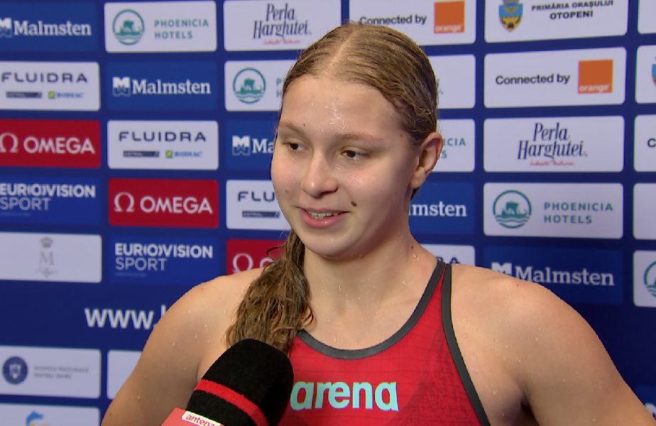 Diana Stiger, noua senzaţie a nataţiei româneşti, reacţie după ce a încheiat Campionatele Europene de înot în bazin scurt