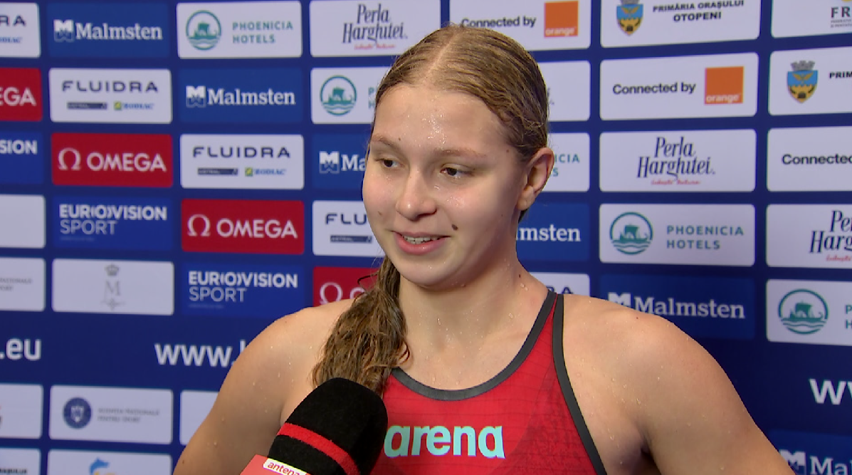 Diana Stiger, noua senzaţie a nataţiei româneşti, reacţie după ce a încheiat Campionatele Europene de înot în bazin scurt