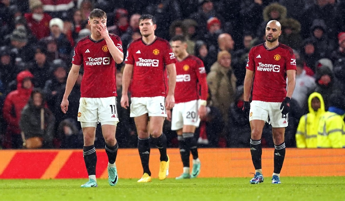 Jucătorii lui Manchester United, în meciul cu Bournemouth
