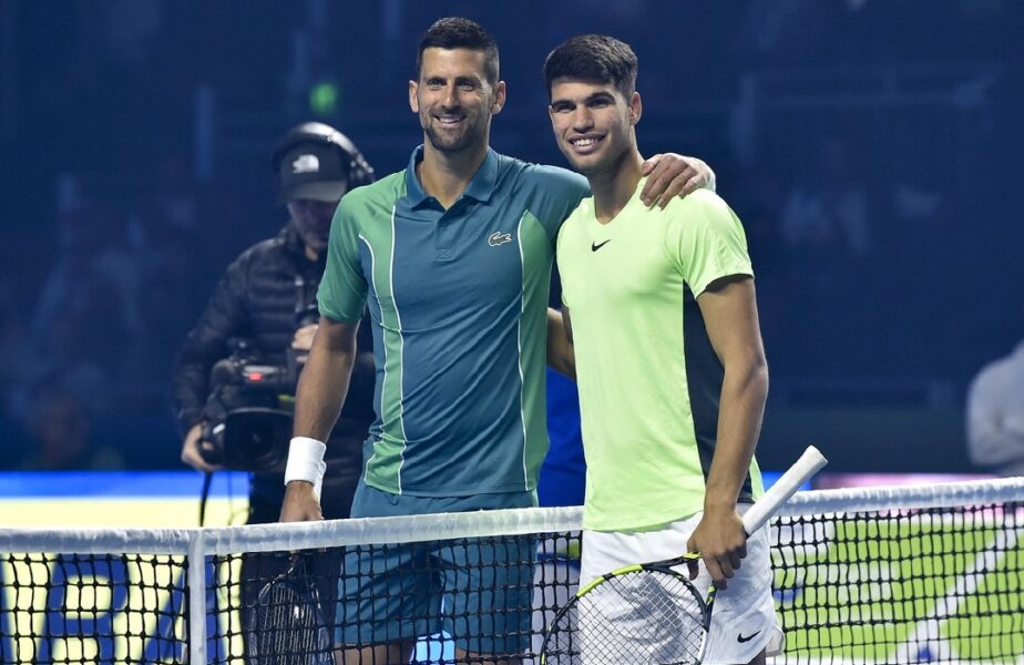 Novak Djokovic şi Carlos Alcaraz au făcut spectacol în Arabia Saudită! „Nole”, mesaj superb pentru spaniol