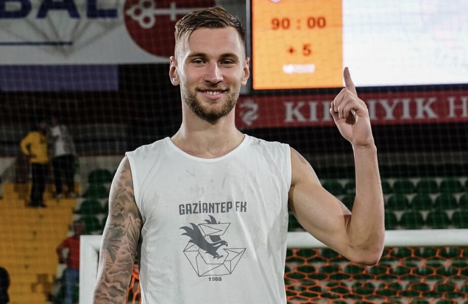 „Zguduie plasele!” Denis Drăguş, laude la scenă deschisă din partea turcilor, după ultimul gol marcat la Gaziantep