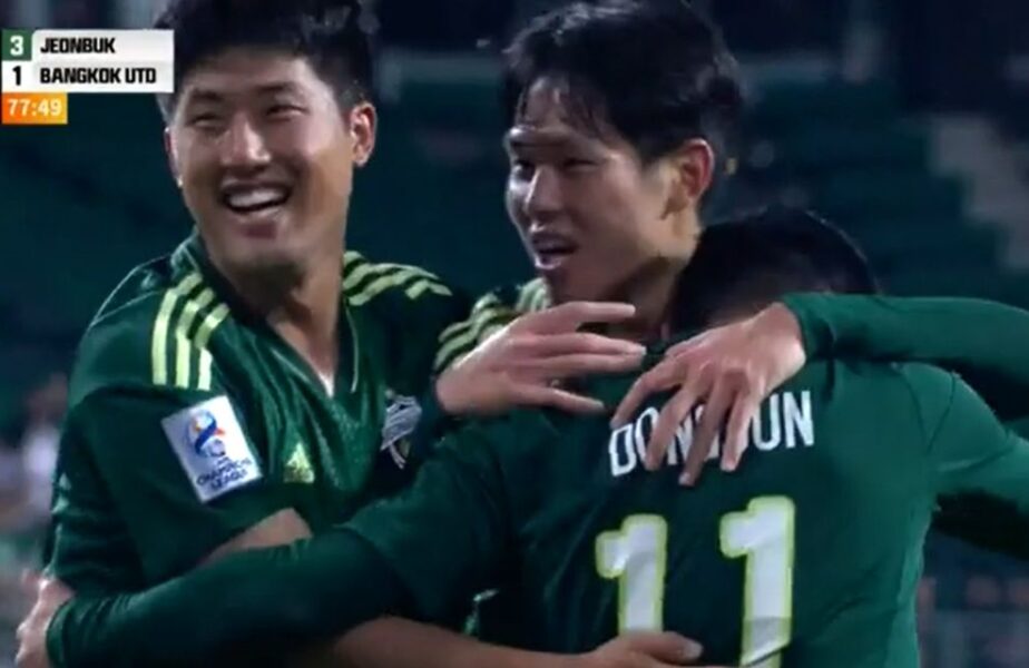 Jeonbuk a marcat două goluri în două minute şi e în play-off-ul Ligii Campionilor Asiei! Spectacol total în AntenaPLAY