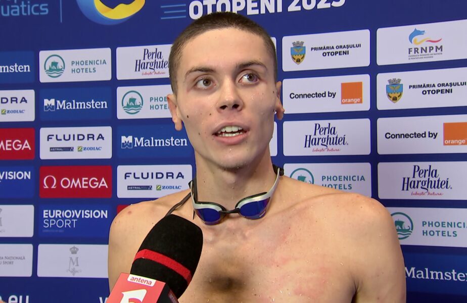 David Popovici, reacţie de mare campion după ce a câştigat medalia de bronz la 100 de metri liber. Ce promisiune a făcut