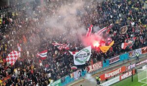 Atmosfera făcută de galeria lui Dinamo, la derby-ul cu Rapid! Cum arată Arena Naţională, după boicotul giuleştenilor
